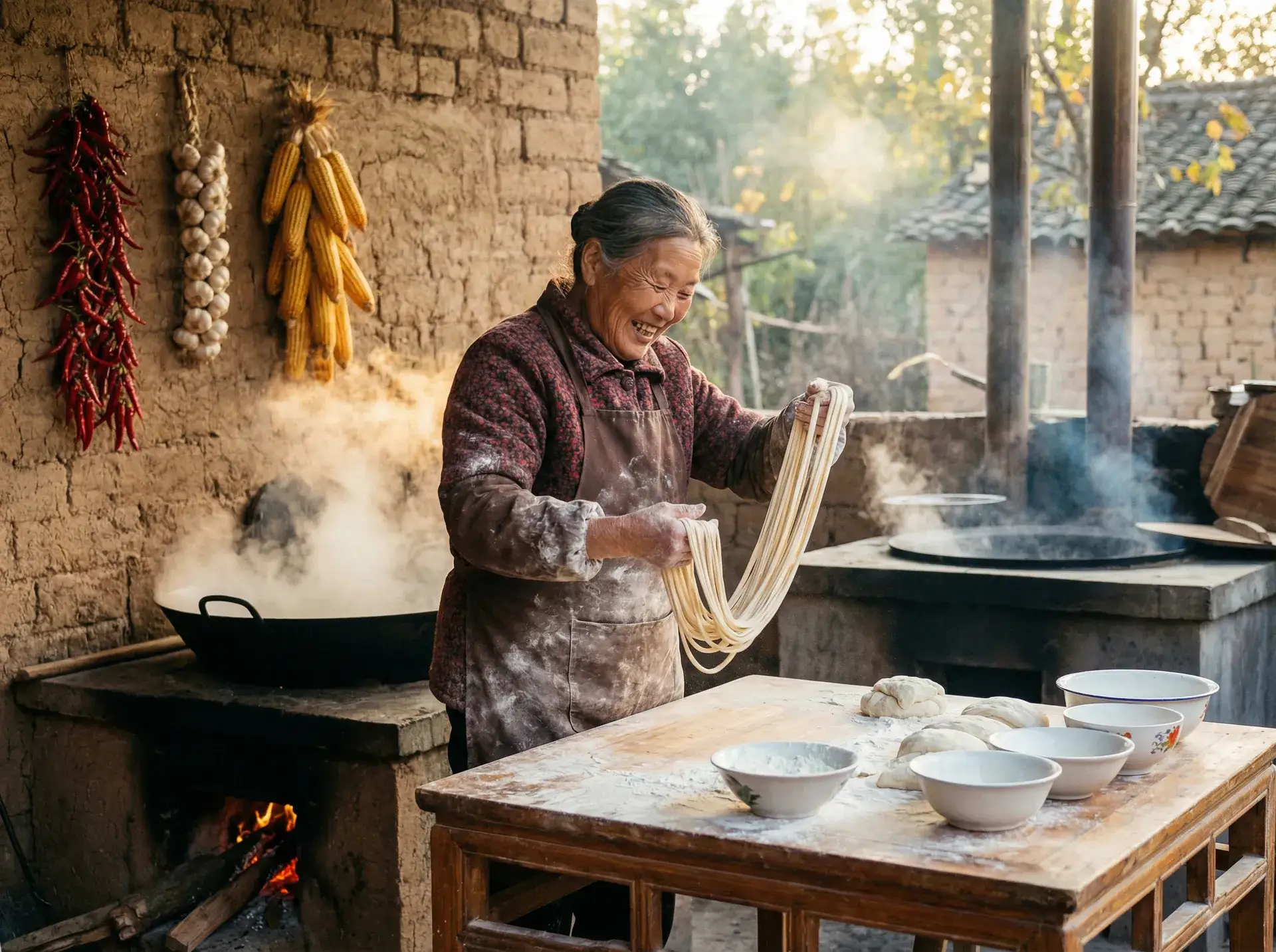农家大嫂手擀面 - 舒淇 玉女心經 乡村美食